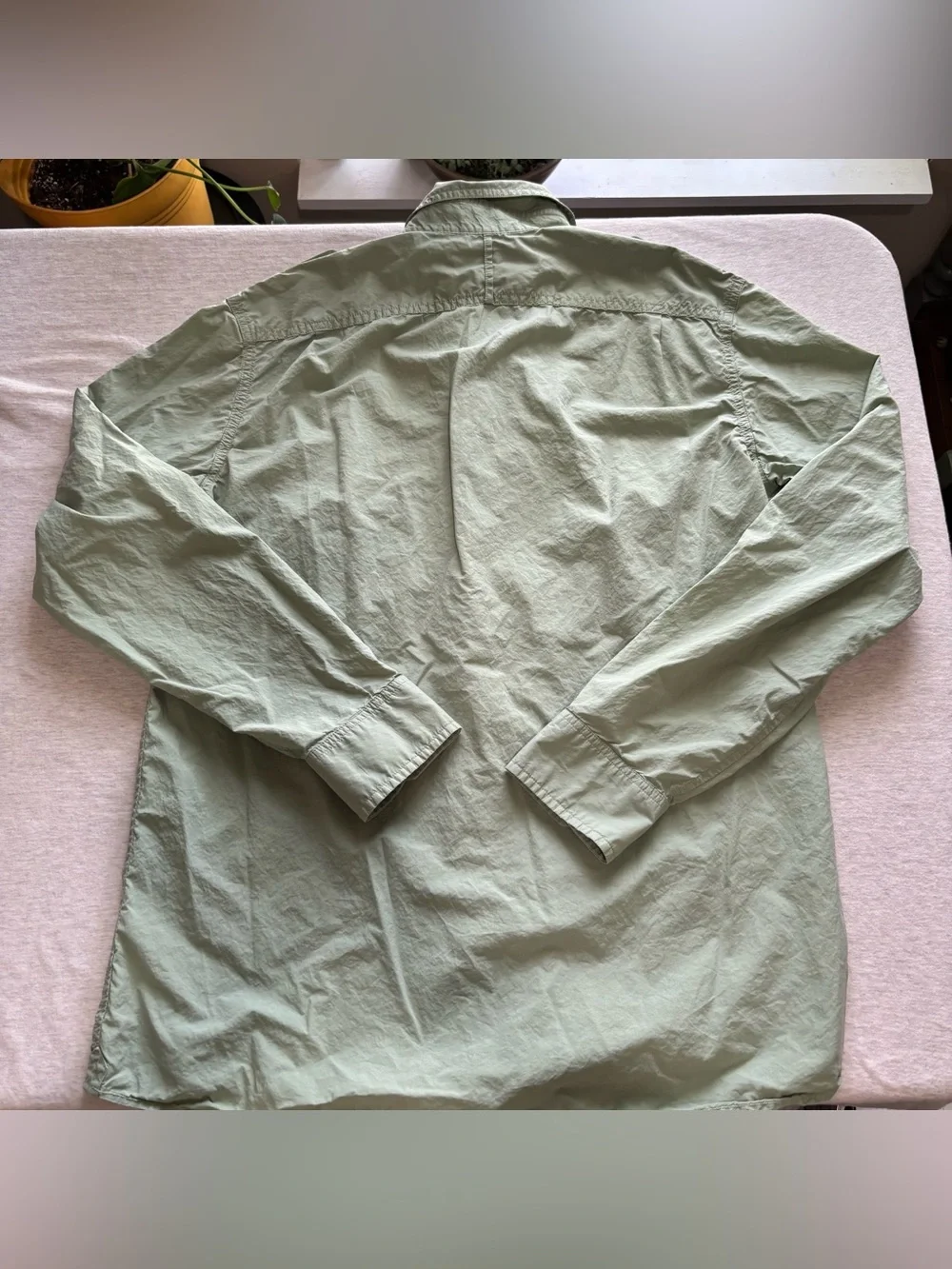 Banana Republic Sage Green Utility Button-Up Shirt Cotton Men’s Large